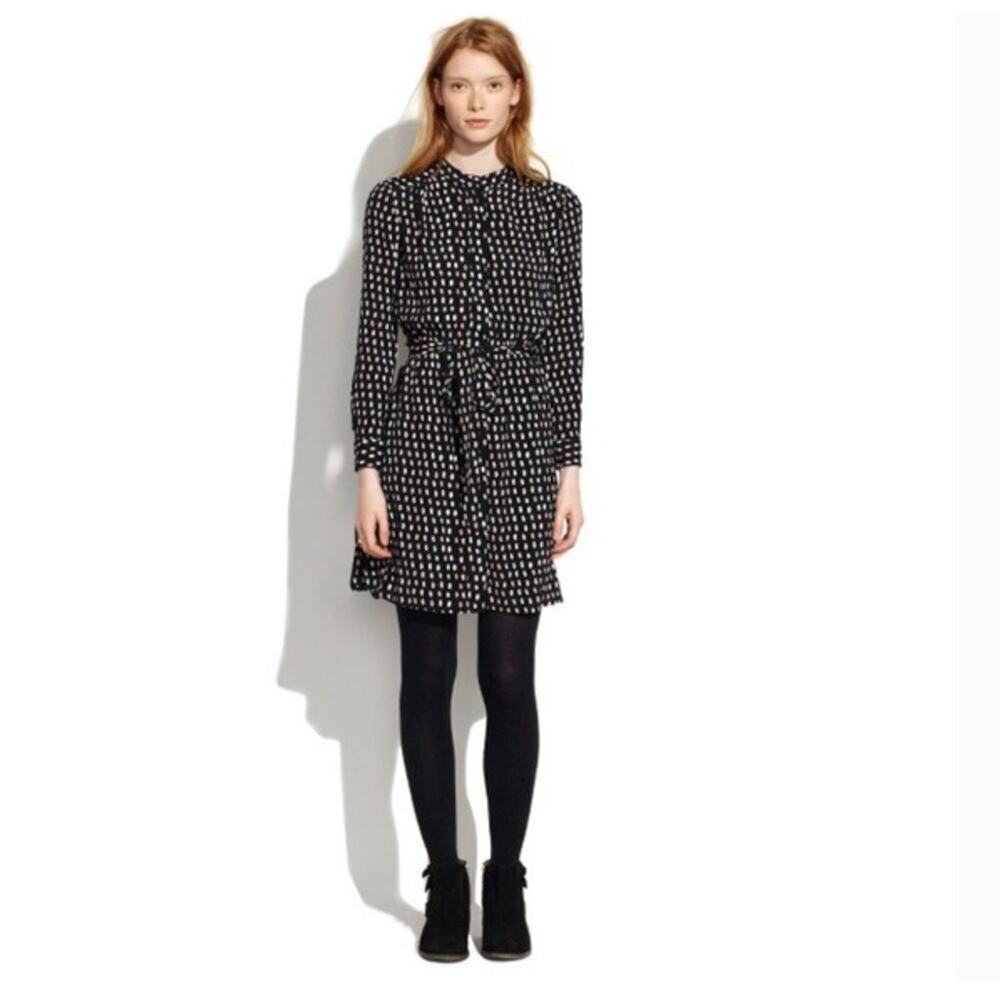 Madewell Paint Dot Shirt Dress Women’s Size S - Picture 2 of 10